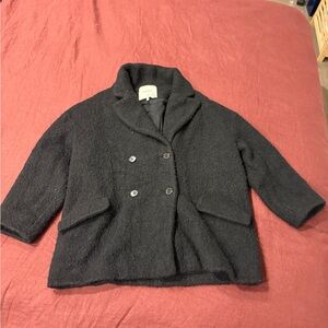 ba&sh Elegant Black Wool Jacket